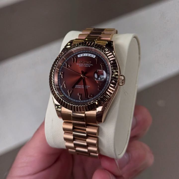 Siko Rose Gold Day-Date – Arabic Dial Edition