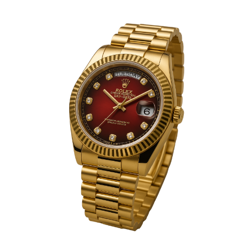 Rolex Oyster Perpetual Day-Date – Red Wine Dial