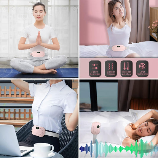 PERIOD CRAMP RELIEF BELT Portable Menstrual Heating Pad