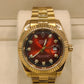 Automatic Date-just 36 Red Vine Dial