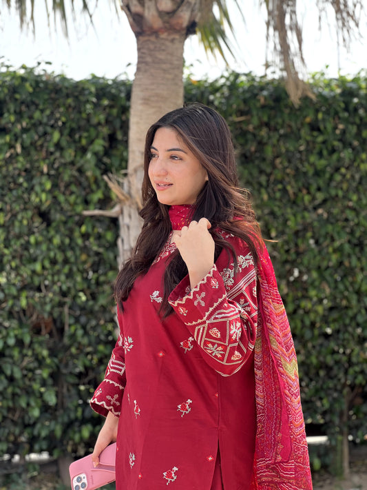 *NW FASHION EMBROIDERY 2PC (FARSHI)*
